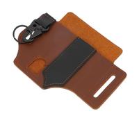 Gadpiparty 1 Pc in vita multi attrezzo Cintura multifunzione utensili portamatite catena portachiavi Multifunzionale marsupio organizer tascabile torcia elettrica Brown