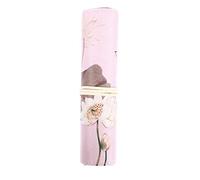 Gadpiparty 1 Pz Palazzo Penna astuccio per matite in stile antico orologio supporto a matita portapenne rotante portamatite rotante sacchetto a penna poliestere rosa