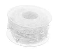 Gadpiparty 1 Rotolo Pizzo a Nastro Nastri di Materiali Tessili Nastro di Perline Nastro di Pizzo Vintage Forniture Artigianali Mestiere di Perline di Nastro Bel Nastro Bianca Poliestere