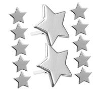 Gadpiparty 1 Set A Due Gambe Stelle A Cinque Punte Accessori per Album Forniture per Album di Ritagli Fai da Te Chiodini Fai da Te Mestieri Che Fanno Mini Chiodini Argento 100 Pezzi