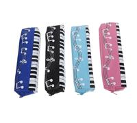 Gadpiparty 1 Set Astuccio Marsupio Borsa A Matita Creativa Pianura Materiale Scolastico Di Musica Borsa Portapenne Portatile Custodia Per Matite Panno Oxford 4 Pezzi