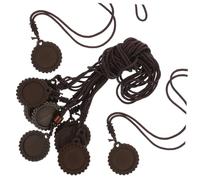 Gadpiparty 1 Set Base Legno Per Ciondoli Bezel Per Creazione Fai Da Te Ciondoli Legno Per Necklaces Diy Per Personalizzazione E Speciali 10 Pezzi