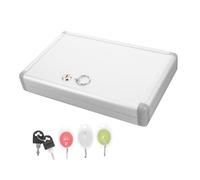 Gadpiparty 1 Set Cassetta Delle Chiavi Parete Cassetta Di Sicurezza Serratura Serrature Dell'armadio Bloccabile Montato Combinazione Cabinare Chiave Argento Lega Di Alluminio