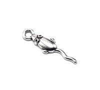 Gadpiparty 1 Set Ciondoli Per Gioielli Charm Forma Rat Per Bracciali E Collane Design Antico Argento Accessori Fai Da Te Per Creazioni Uniche 100 Pezzi