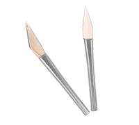 Gadpiparty 1 Set Coltello Agata per Attrezzo Polacco Utensili Attrezzi Brunitore di Agata Lucidatura di Gioielli Strumenti di Lucidatura Strumento di Brunitura Acciaio Inossidabile 2 Pezzi