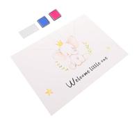 Gadpiparty 1 Set di Rivelazione del Genere della Festa Rivelare Il Genere di Un Ragazzo o di Una Ragazza Mamma Carino Kit Libro degli Ospiti Oh Svelare Carta Rivestita