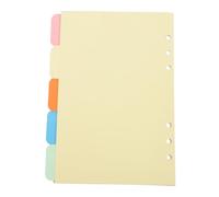 Gadpiparty 1 Set Divisori Colorati per Raccoglitori Schede Classificatori per Organizzazione Documenti Separatori per Filler per Planner e Notebook