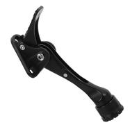 Gadpiparty 1 Set fermaporta a Piedi fermaporta per la Superiore della Porta fermaporta Nero Butta Giù Il Fermo della Porta fermaporta a Cerniera Tappo Lega di Zinco Black