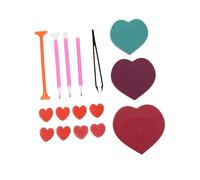 Gadpiparty 1 Set Love Diamond Box Strumenti di Perforazione Accessori e Strumenti per L'Arte del Diamante Corredo per Adulti Vassoi Diamantati a Forma di Cuore Kit Rulli Utensili Colla
