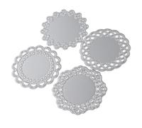 Gadpiparty 1 Set Modello di Creazione Artigianale Goffratura Morire Taglio Fustellatrice Fustelle per Artigianato di Carta Fustelle per Feste Acciaio Carbonio Silver 4 Pezzi