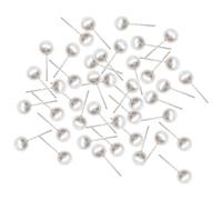 Gadpiparty 1 Set Orecchini Di Perle Borchie Penzolante Perno Di Moda Orecchini A Bottone Da Donna Orecchini Per Le Donne Orecchini Per Donna Finto Ago D'argento 100 Pezzi