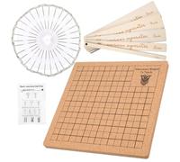Gadpiparty 1 Set Pannello per Intrecciare DIY con Spilli e Righello per macramè per Creazioni Fai da Te e Decorazioni Facile da Usare e Versatile