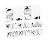 Gadpiparty 1 Set Pratiche Carte Per Bicchieri in Tazza Carte Di Cura Per Bicchiere Istruzioni Per La Cura Del Bicchiere Schede Guida Alla Cura Carte Pacchetto Carta Bianca 100 Pezzi