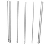 Gadpiparty 1 Set Puntatore A Foro in Acciaio Inossidabile Buco Frese per Ceramica Forme di Tagliatori di Argilla Scultura Tronchesi per Argilla Pugni Punker Silver 5 Pezzi