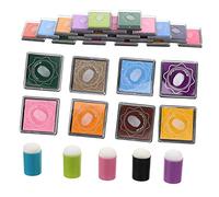 Gadpiparty 1 Set Strumenti per Timbri per Maniche per Dita con Inchiostri per Pittura per attività Genitore e Sviluppo Immaginativo