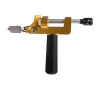 Gadpiparty 1 Set tagliapiastrelle Cutter carburo tagliavetro tagliamattonelle Strumento per Il Taglio delle Piastrelle di tracciatura Manuale demolitore ceramico Lega Golden