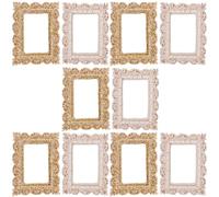 Gadpiparty 10 Mini Cornici Vintage in Resina, Accessori Fai da Te per Decorazioni Artigianali, Cornici Antiche Formato Portafoglio per Custodie Telefono e Case delle Bambole