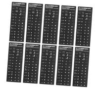 Gadpiparty 10 pezzi Adesivi Tastiera Italiana Stickers Multi-lingua Resistenti con Lettere Singole Compatibili con Laptop e Tastiere Wireless Protezione Tastiera per Casa Ufficio e Scuola