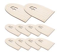 Gadpiparty 10 Pezzi Di Decorazioni Per Porte In Legno A Forma Di Elfo Per Lavoretti Gnomi Da Favola Mini Fate Fate Da Giardino Piccole Porte Per Interni Piccole Porte Per Non