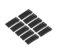 Gadpiparty 10 Pezzi Fermaporta Gomma Nera Pratici per La Domestica Stop Door Wedge per Porte Punteggiatura per Casa e Ufficio