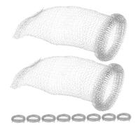 Gadpiparty 10 pezzi Filtro Rete in Acciaio Resistente Trappola Lanugine per Tubo Scarico Lavatrice Facile Installazione e Manutenzione Protezione Anti-intasamento per Scarico Lavandino