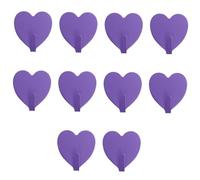 Gadpiparty 10 pezzi Ganci da Parete Autoadesivi Forma di Cuore in Ferro Resistenti e Colorati Adesivo Forte per Cucina e Bagno Facili da Installare su Superfici Lisce