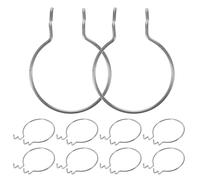 Gadpiparty 10 pezzi Ganci per Pannelli Forati in Duro Portabicchieri Doppio Filo Ganci Appendere Resistenti per Officina e Garage Organizzatore Compatto per Utensili e Display