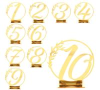 Gadpiparty 10 Pezzi Insegne Acriliche per Matrimoni Numeri Tavoli Design Chic e Robusto Cartelli Riservati da Tavolo per Banchetti Casa Hotel Eventi