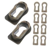 Gadpiparty 10 Pezzi inserto per per mobili decorazione della del mobile copri buco della per mobili Multifunzione decorare serratura per mobili buco della serratura Stemma Lega di zinco