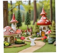 Gadpiparty 10 Pezzi Miniature Decorative Figurine Models per Table Sculture Architettoniche Dettagliate per Progetti Educativi Decorazione Casa e Esterni Dinamici