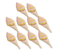 Gadpiparty 10 pezzi Palloncini Gelato in Foil Mini Rosa Opaco Decorazioni Festa Compleanno Palloncini Forma di Cono Gelato per Celebrazioni Estive e Eventi Tema