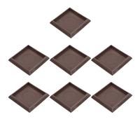 Gadpiparty 10 Pezzi Tappi per Mobili Quadrati in Plastica, Cuscinetti per Ruote Mobili Coppa Protettiva per Pavimenti, Accessori per Divani, Letti e Armadi, Supporti Riutilizzabile