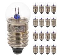 Gadpiparty 100 mini lampadine a vite: 2,5 V 0,3 A, piccola luce pilota - lampada torcia vintage - lampadina CC a bassa tensione per kit scientifici educativi, accessori per modellini di treni