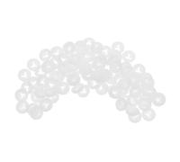 Gadpiparty 100 Pezzi Accessori per Bambole Fai da Te Animali di Peluche Guarnizioni del Naso Guarnizioni per Realizzare Bambole Rondella Nasale Orsetto all'Uncinetto Plastica Bianca