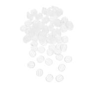 Gadpiparty 100 Pezzi accessori per clip per l'orecchio pastiglie per orecchini fai da te Cuscini per orecchini Comodi cuscinetti per orecchie Oregani Clip Earring Pad plastica Trasparente
