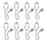 Gadpiparty 100 Pezzi Ciondoli Zinco Retro Ospedaliero Charm Stetoscopio per Gioielli Fai da Te e Accessori Creativi per Adulti Ragazzi e Ragazze