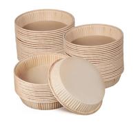 Gadpiparty 100 pezzi Mini Teglie Tartine Antiaderenti da Stampi Rotondi per Crostate Quiche Muffin Dolci e Mousse Contenitori da Forno Sicuri per Casa e Ristorante