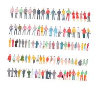 Gadpiparty 100 Pezzi Miniature Doll Model Little Man Figurines For Tabletop Decoration Durable Painted Simulation Figures For Home Office Party And Restaurant Display