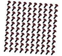 Gadpiparty 100 Pezzi Nasi Triangolari Flockati per Cartoon Accessori per Creazione Pupazzi e Nasi in Plastica Marrone per Fai da Te