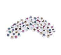 Gadpiparty 100 Pezzi Occhi Rotondi Resina Colorati per Diy Creativi e Divertenti per Decorazioni Progetti Lavoretti e Giochi per Pupazzi e Custodie per Telefono