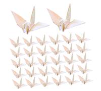 Gadpiparty 100 Pezzi Origami Paper Cranes Small Handmade Lucky Cranes for Wedding Shower Outdoor Decoration Pre Folded Pearlescent