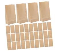 Gadpiparty 100 pezzi Sacchetti Carta Kraft Riutilizzabili per Alimenti Snack e Dolci Buste Piccole per Stoccaggio e Confezionamento Multiuso