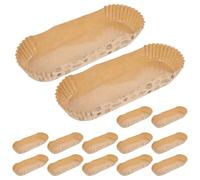 Gadpiparty 100pezzi Pirottini Carta Alimentare Forma Barca Vaschette Usa e Getta Antiaderenti per Dolci e Muffin Resistenti al Calore per Forno e Pasticceria Professionale