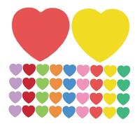 Gadpiparty 108 Pezzi Cuori Carta Fustellata Colorati per Decorazioni Aula e Feste Sagome Cuore Scrivibili per Lavagna Compleanni e