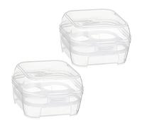 Gadpiparty 10pezzi Contenitori Per Uova Portatili Di Scatole Plastica Per Uova Per Picnic e Campeggio Protezione Urto e Caduta