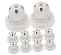 Gadpiparty 10pezzi Portalampada in Porcellana Kit di Ricambio per Lampadina Staffa Cavo per Sospensione Adattatore per Presa