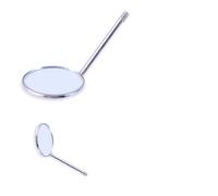 Gadpiparty 10pezzi Specchio Dentale Professionale in Metallo Inossidabile Specchietto per Esame Bocca Uso Clinico e Domestico Leggero e Resistente ad Alte Temperature