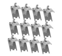 Gadpiparty 12 Clip Per Ripiani Del Frigorifero In Acciaio Inossidabile - Supporti E Ganci Per Ripiani Del Congelatore Resistenti - Clip Per Ripiani Del Frigorifero Di Qualità Commerciale Per