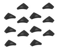 Gadpiparty 12 pezzi Gommini Antiscivolo in Silicone per Occhiali Supporto Stabile per Sport e Uso Quotidiano Nero con Ergonomiche per Fermare Occhiali da Sole e Lettura