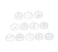 Gadpiparty 12 Pezzi Halloween Pumpkin Face Painting Stencils Reusable DIY Templates in Lightweight Material for Home And Party Decorations